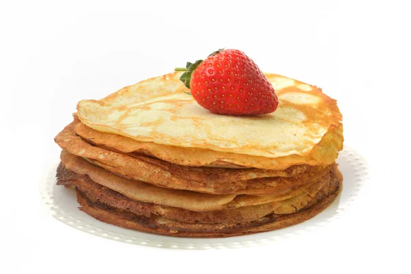 Pancake isolated on white background — Stock Photo, Image