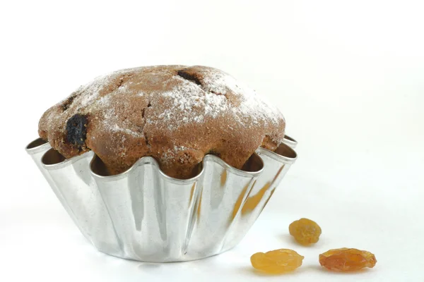 Cupcake dans le moule pour le test — Photo