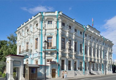 Moskova 'daki Belarus Büyükelçiliği Basmanny bölgesinde.