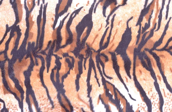 Отпечаток Тигра Трикотажной Синтетической Ткани Массового Производства Использование — стоковое фото