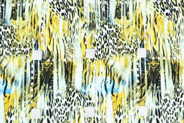 Stampa Colori Due Strati Colorare Pelle Leopardo — Foto Stock