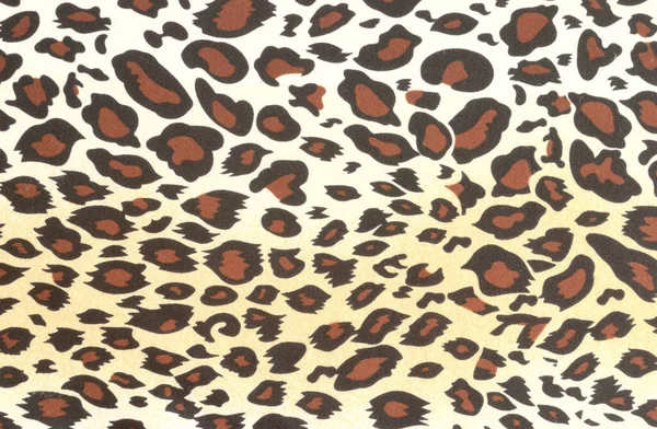 Leopard Print Thin Mass Produced Silk Fabric Abstract Anima — Stock Photo, Image