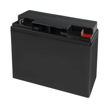 Şarj edilebilir batarya, enerji kaynağı, beyaz arka planda.