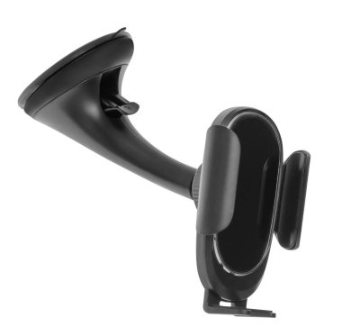 Beyaz arkaplanda izole edilmiş telefon için araba sahibi