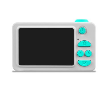 Beyaz arkaplandaki çocuk kamerası izole