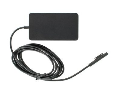 laptop power supply, laptop spare part, isolated on white background