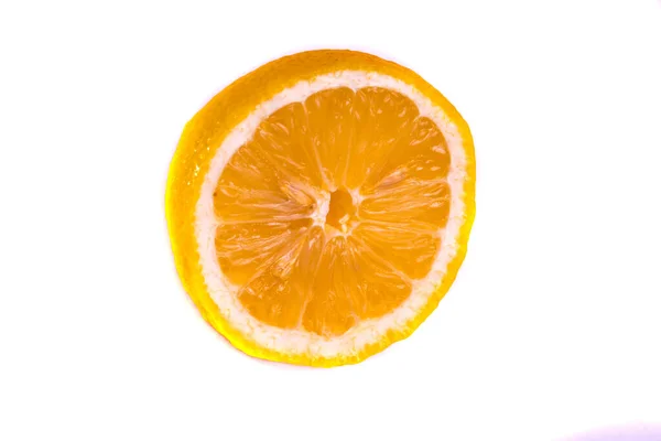 Half Lemon White Background — Stock Photo, Image