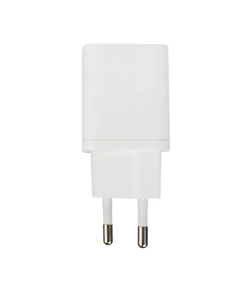 Adaptador Corriente Para Tableta Del Teléfono Accesorio Del Teléfono Aislado — Foto de Stock