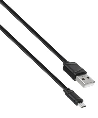 USB ve Micro USB için kablo ve bağlantı aracı beyaz arkaplanda izole edildi