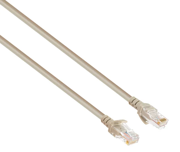 Cable Con Conector Conector Para Conexión Internet Por Cable Sobre —  Fotos de Stock