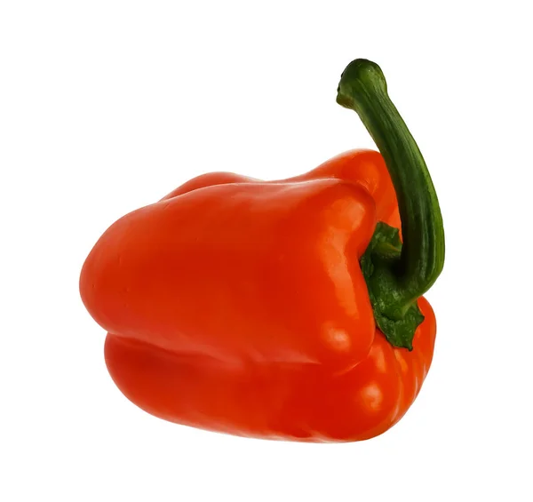 Sweet Red Pepper White Background Isolation — Fotografia de Stock