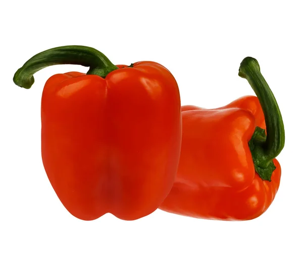 Sweet Red Pepper White Background Isolation — 图库照片