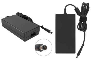 laptop güç adaptörü, dizüstü bilgisayar aksesuarı, beyaz arkaplanda izole