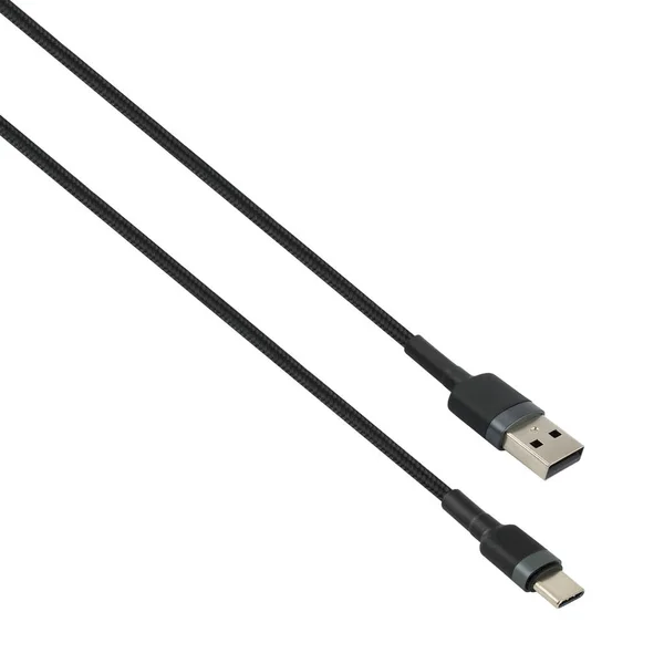 Кабель Разъемом Usb Type Белом Фоне — стоковое фото