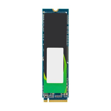Beyaz arkaplanda M2 SSD sabit diski