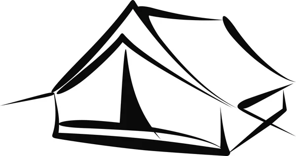 Ilustração simples com uma tenda —  Vetores de Stock