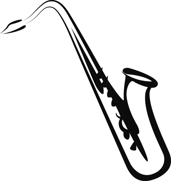 Saxofón — Vector de stock