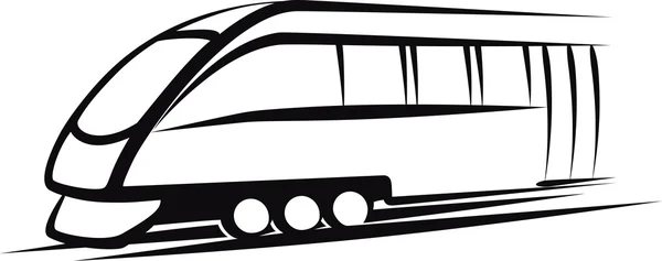 Illustrazione di un trasporto ferroviario . — Vettoriale Stock