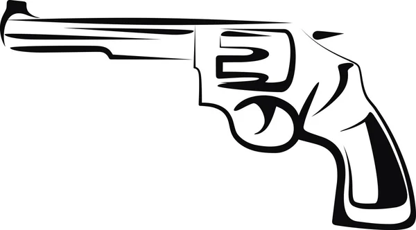 Illustration simple avec un pistolet — Image vectorielle