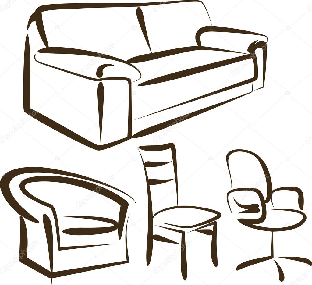 Set of different kinds of sittings