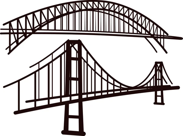 Aantal bruggen — Stockfoto