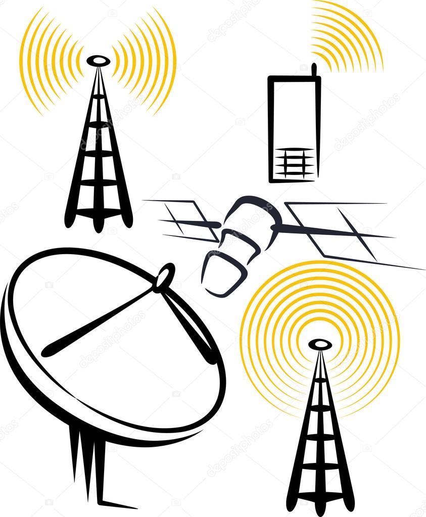 Illustration with a set of radio devices