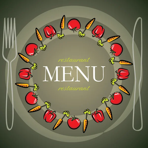 Diseño de menú de restaurante — Vector de stock