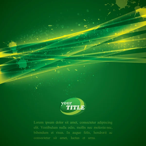 Fondo verde abstracto — Vector de stock