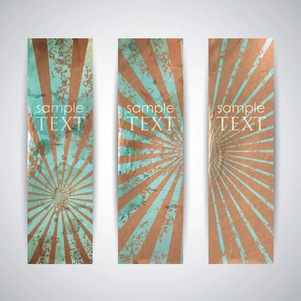 Conjunto de banners vintage — Vetor de Stock