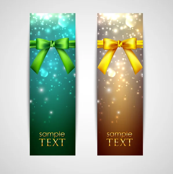 Holiday banners — Stock Vector