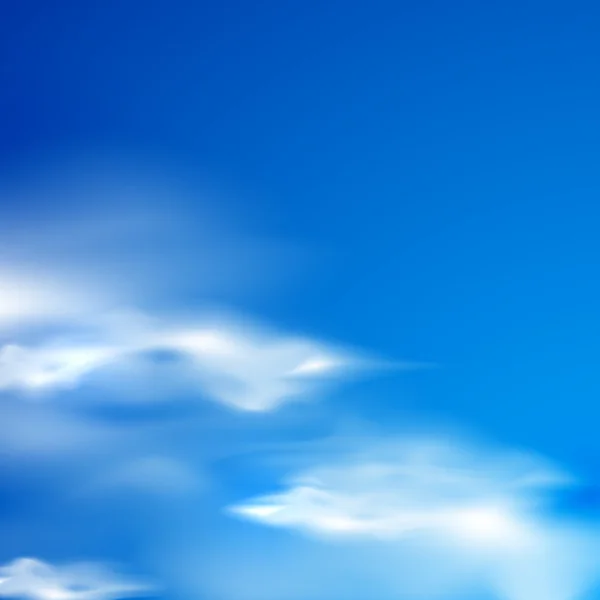 Голубое небо и облака — стоковый вектор