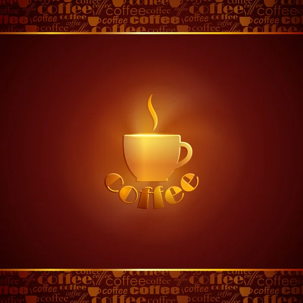 Background with coffee cup — Stock Vector