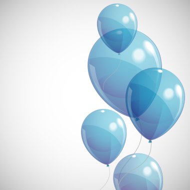 arka plan mavi balonlar ile