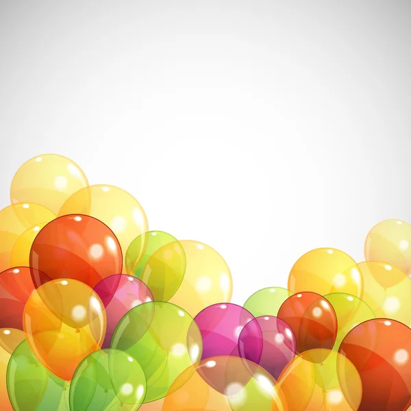 Fondo con globos — Vector de stock