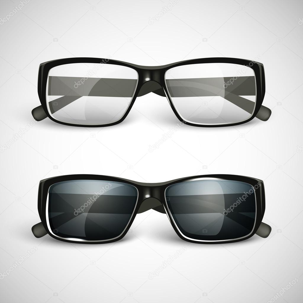 Set of sunglasses and eyeglasses