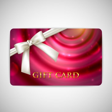 tatil hediye kartı şerit ve beyaz yayla