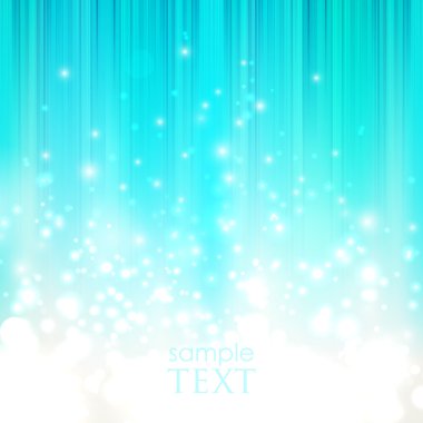 Abstract blue background with sparkles clipart