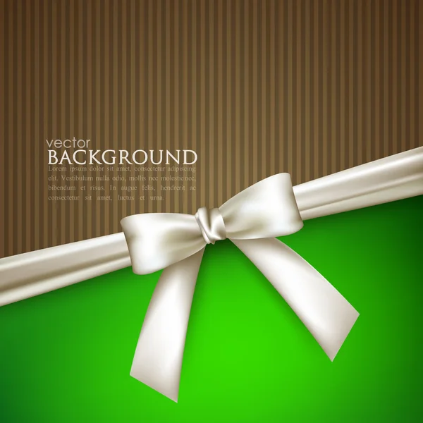 Elegant background with white bow — Stock Vector