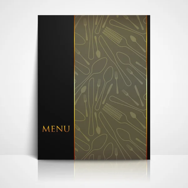 Modèle de menu restaurant — Image vectorielle