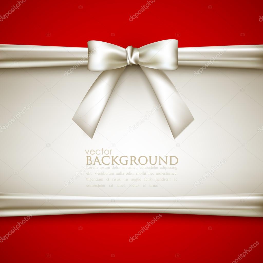 Background with white bow