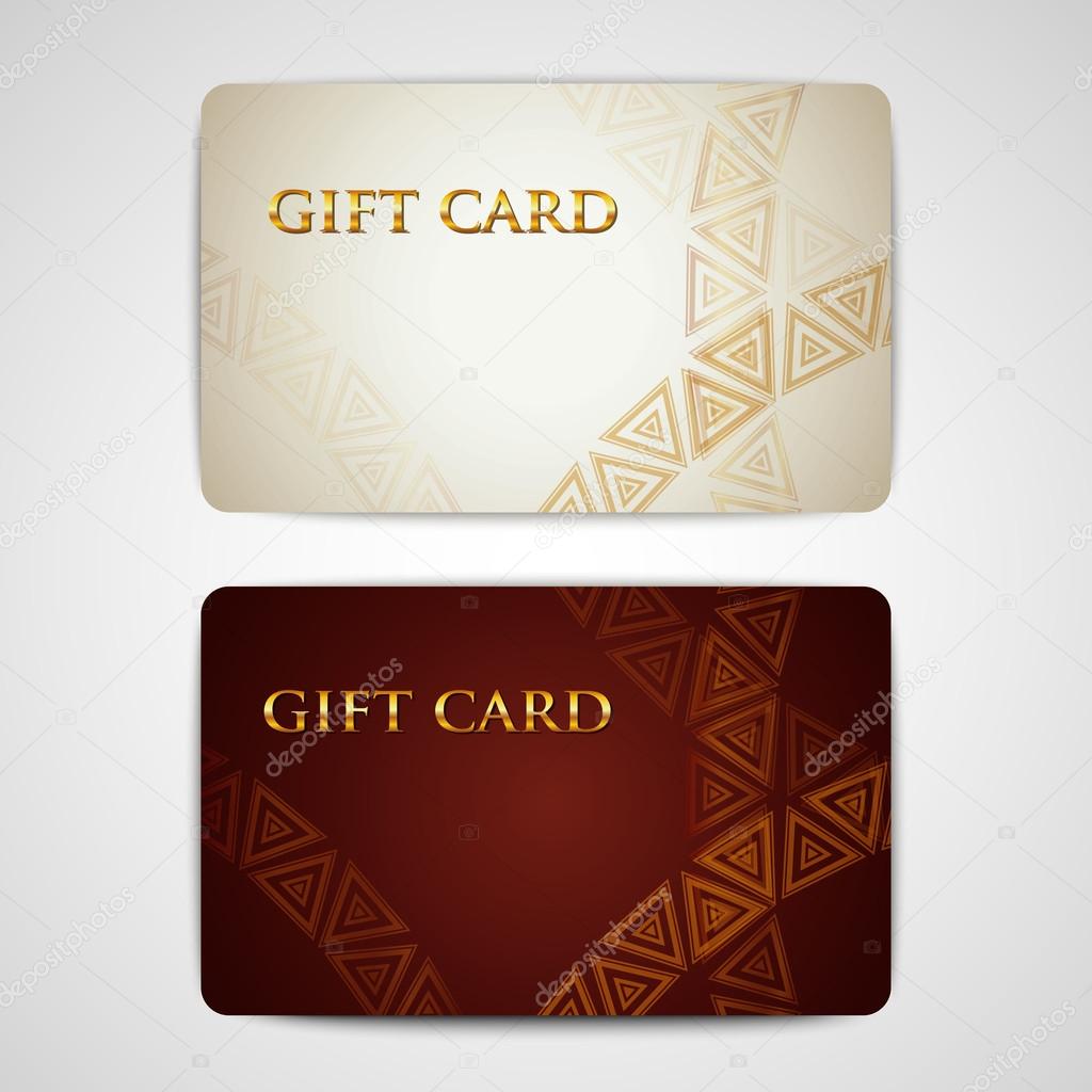 Set of gift cards