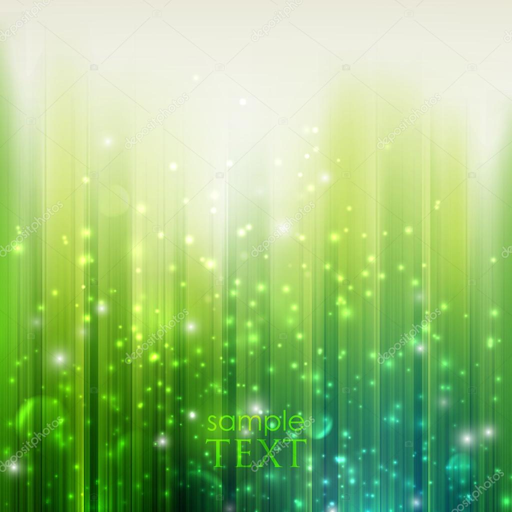 Holiday green background with sparkles