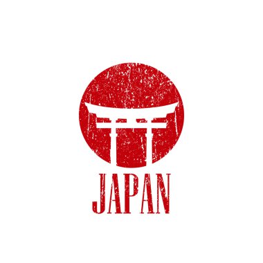 Japonya kapaklı Vintage illüstrasyon