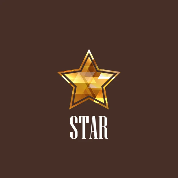 Illustration with star — Stock Vector