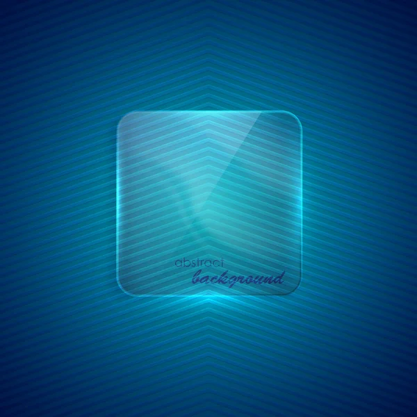 Fondo abstracto con pancarta de vidrio transparente — Vector de stock