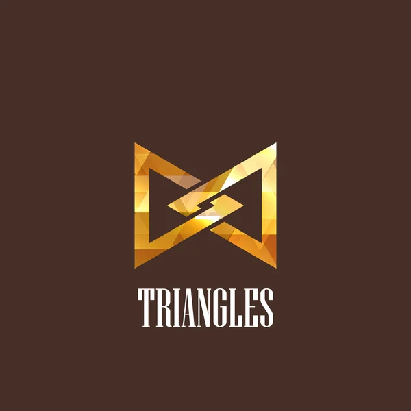 Ilustração com triângulos de diamante — Vetor de Stock
