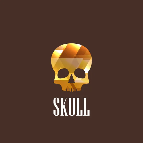 Illustration avec icône du crâne — Image vectorielle