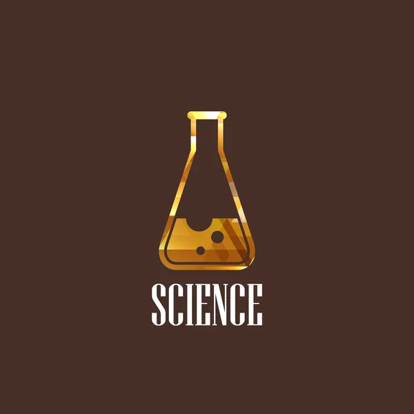 Ilustración con icono de equipo de laboratorio. concepto de ciencia — Archivo Imágenes Vectoriales