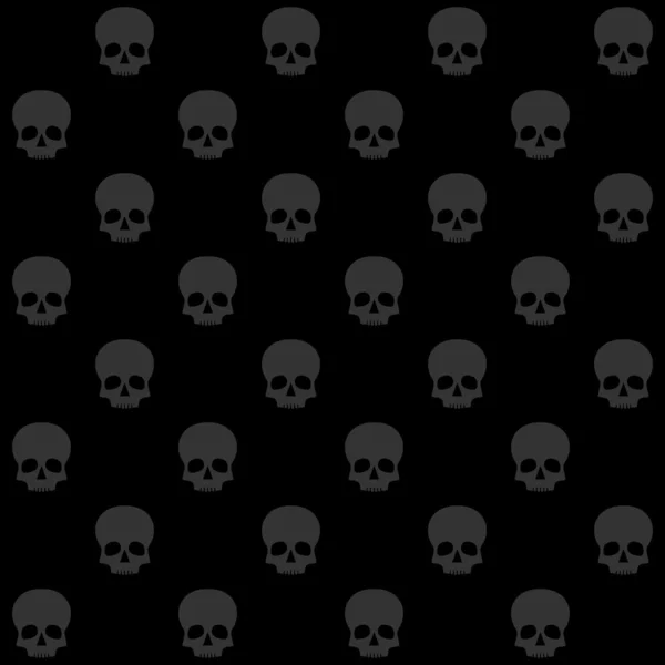 Seamless background with skulls — Stock Vector