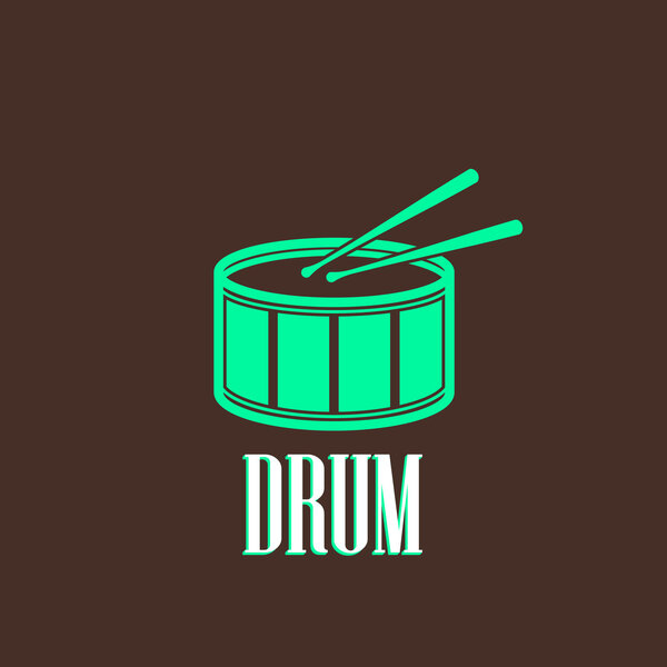 Illustration with a drum
